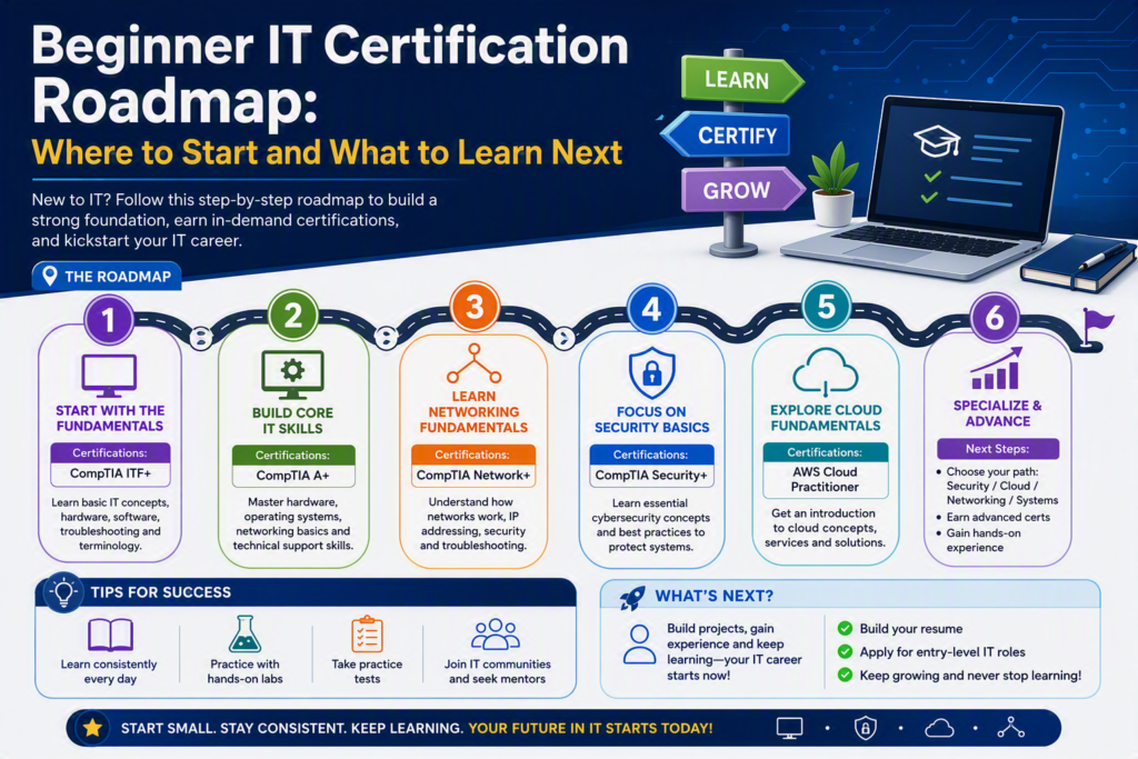 Beginner IT Certification Roadmap: Where to Start and What to Learn Next