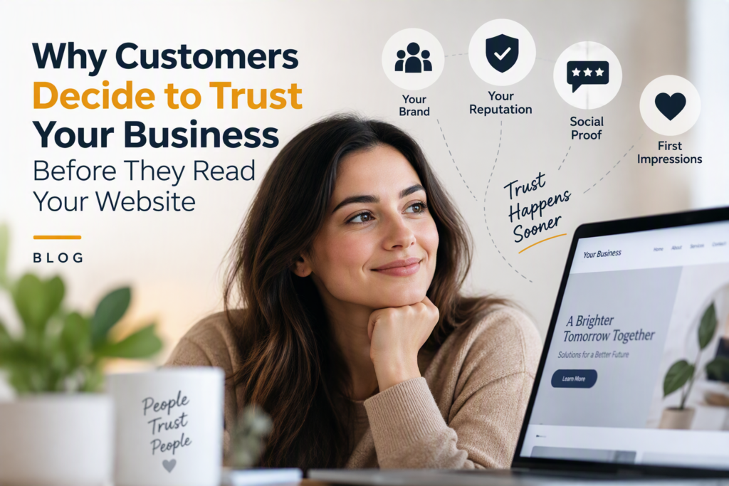 Why Customers Decide to Trust Your Business Before They Read Your Website