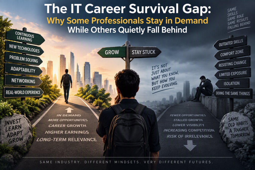 The IT Career Survival Gap: Why Some Professionals Stay in Demand While Others Quietly Fall Behind
