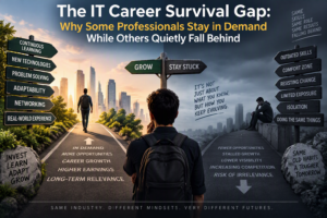 The IT Career Survival Gap: Why Some Professionals Stay in Demand While Others Quietly Fall Behind